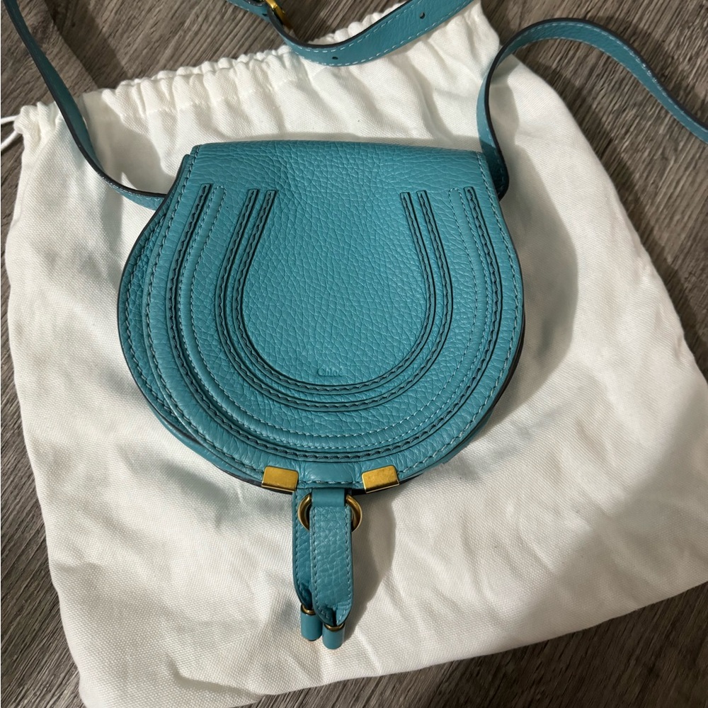 Chloe Blue Mini Marcie Bag